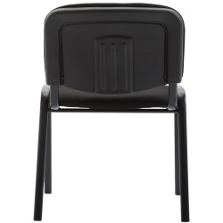 Chaise visiteur Ken V2, tissu noir