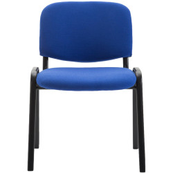 Silla De Conferencia Ken V2 En Tela Azul