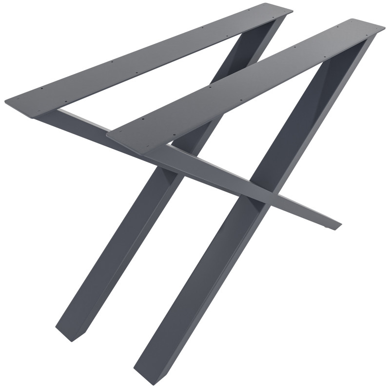 2x pieds de tables à manger Swift L gris