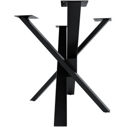 Pieds de tables à manger Jimmy 120x70x72 noir industriel