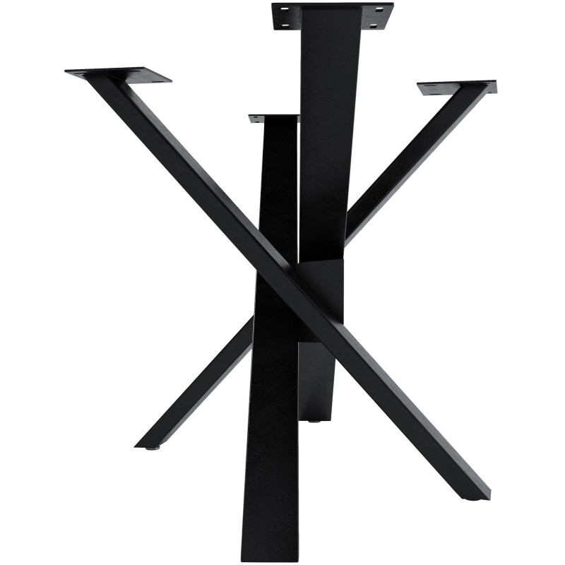 Pieds de tables à manger Jimmy 120x70x72 noir industriel