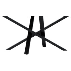 Pieds de tables à manger Jimmy 140x70x72 noir industriel