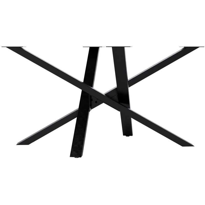 Pieds de tables à manger Jimmy 140x70x72 noir industriel
