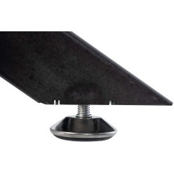 Pieds de tables à manger Jimmy 140x70x72 noir industriel