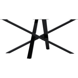 Pieds de tables à manger Jimmy 160x80x72 noir industriel