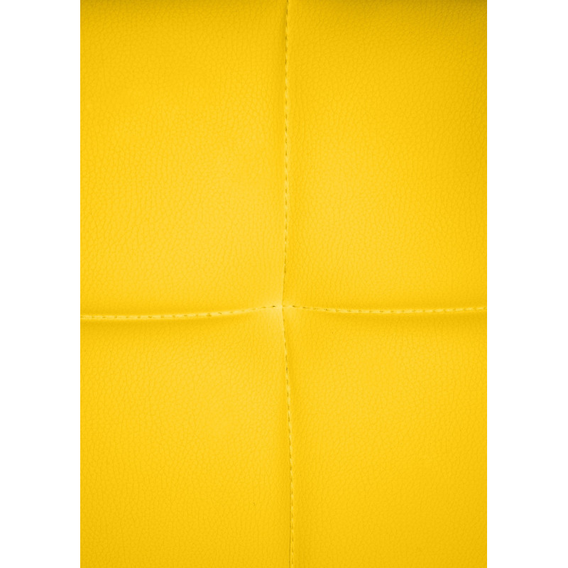 Chaise visiteur Canada B, similicuir, jaune