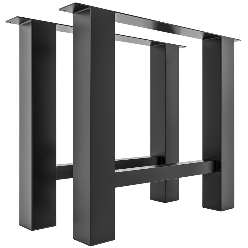Pieds de tables à manger Hunker 90 cm noir