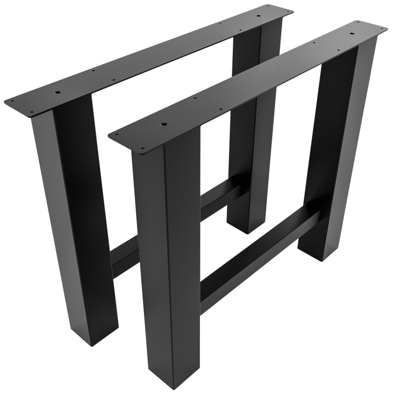 Pieds de tables à manger Hunker 90 cm noir