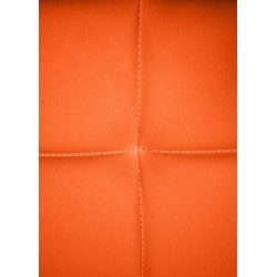 Chaise visiteur Canada B en cuir artificiel orange