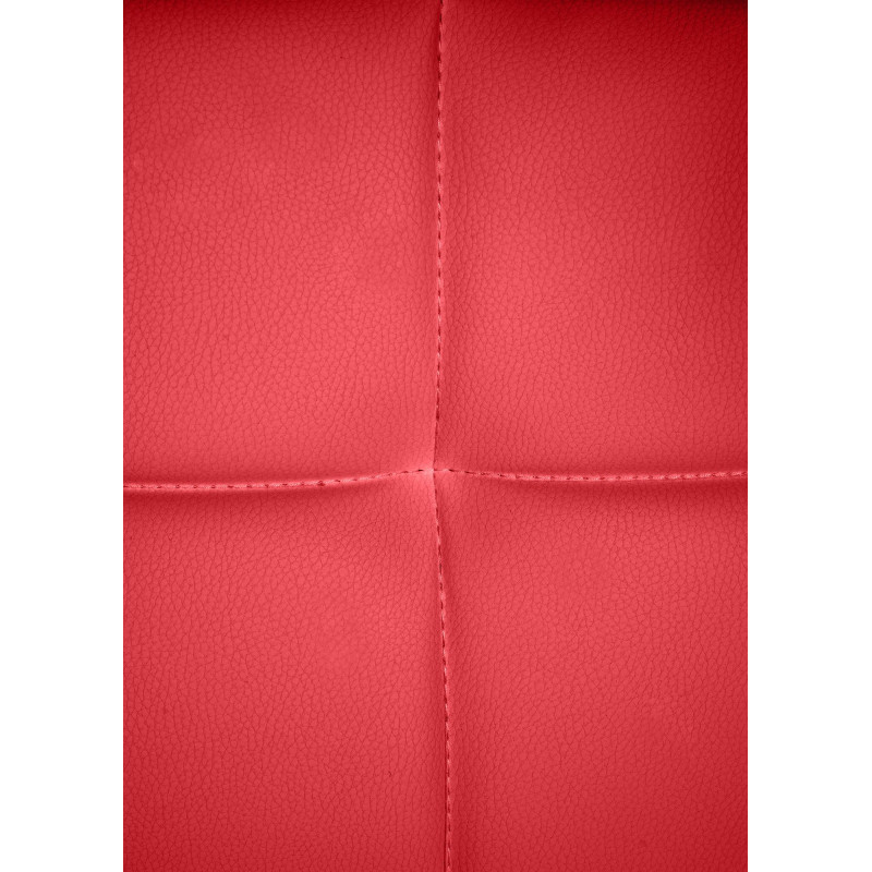 Chaise visiteur Canada B, similicuir, rouge
