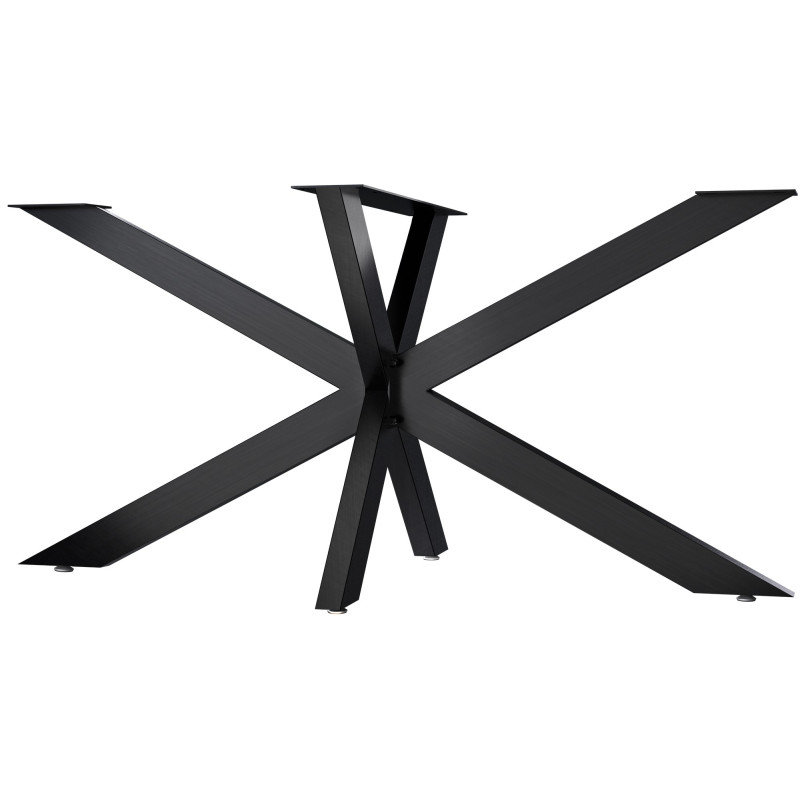 Pieds de tables à manger Hardwick 150x78x71 cm noir industriel