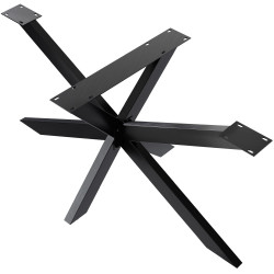 Pieds de tables à manger Hardwick 150x78x71 cm noir industriel