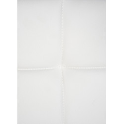 Chaise visiteur Canada B en similicuir blanc