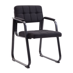 Chaise visiteur Canada B, tissu noir