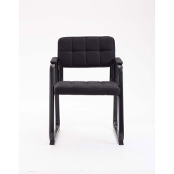 Chaise visiteur Canada B, tissu noir