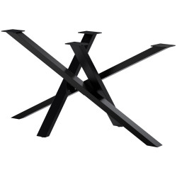Pieds de tables à manger Finney 140x70x72 noir