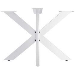 Pieds de tables à manger Biloxi 100x100 cm blanc