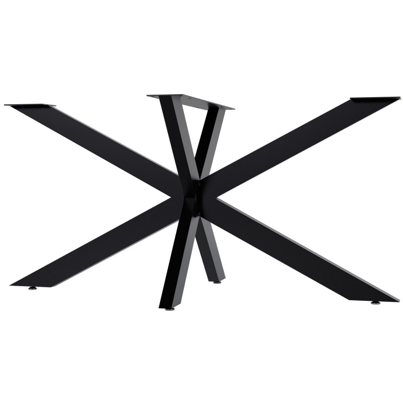 Pieds de tables à manger Hardwick 150x78x71 cm noir