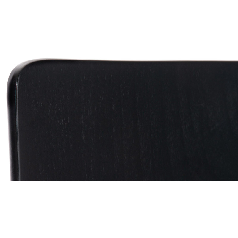 Lot de 4 chaises visiteurs Pepe en noir