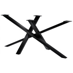 Pieds de tables à manger Finney 160x80x72 noir