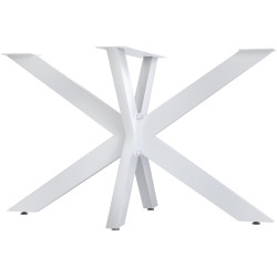 Pieds de tables à manger Hardwick 120x68x71 cm blanc