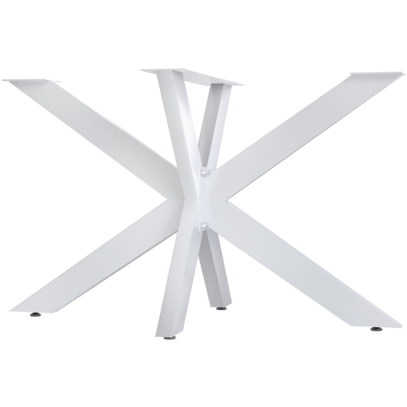 Pieds de tables à manger Hardwick 120x68x71 cm blanc