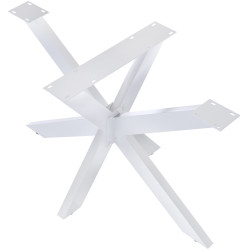 Pieds de tables à manger Hardwick 120x68x71 cm blanc