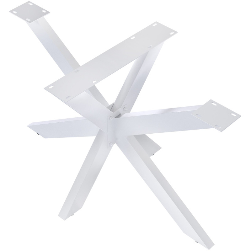 Pieds de tables à manger Hardwick 120x68x71 cm blanc