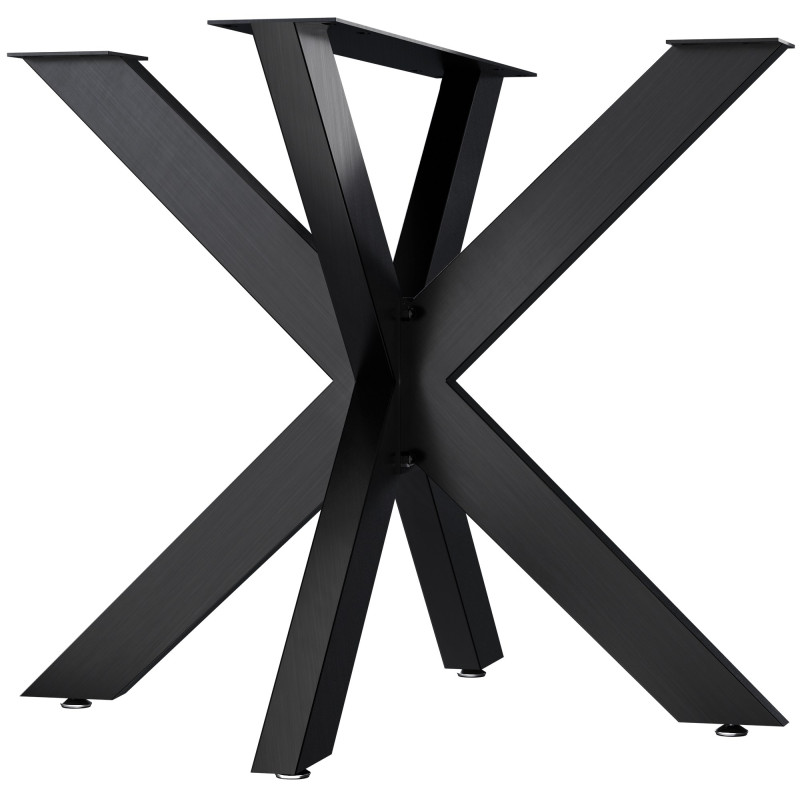 Pieds de tables à manger Hardwick 85x85x71 cm noir industriel