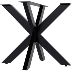 Pieds de tables à manger Hardwick 85x85x71 cm noir