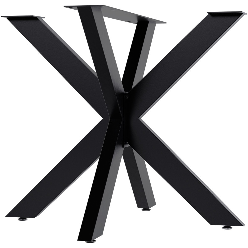 Pieds de tables à manger Hardwick 85x85x71 cm noir