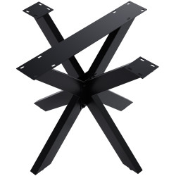 Pieds de tables à manger Hardwick 85x85x71 cm noir
