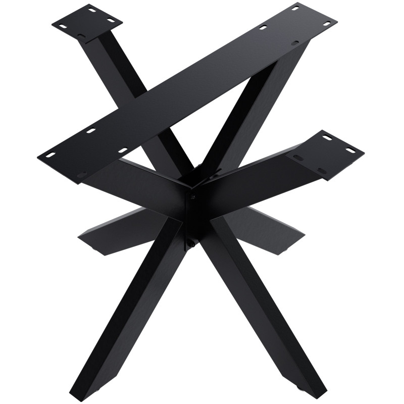 Pieds de tables à manger Hardwick 85x85x71 cm noir