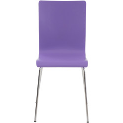 Ensemble de 2 chaises visiteurs Pepe violettes
