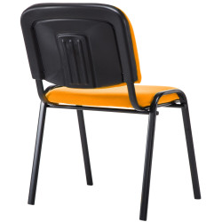 Silla De Conferencia Ken V2 En Tela Naranja