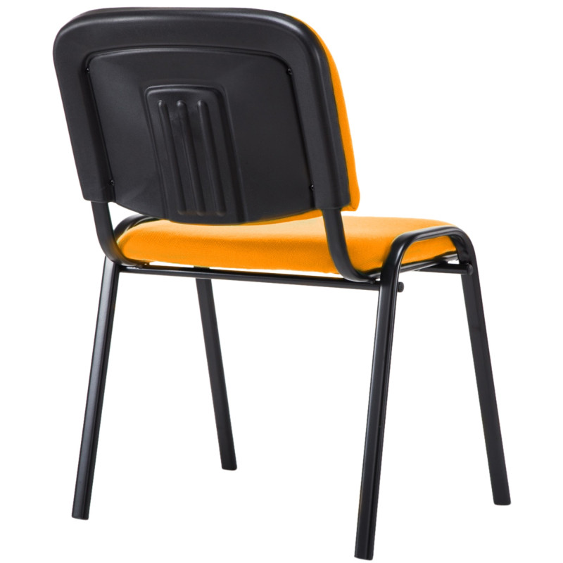 Chaise visiteur Ken V2, tissu, orange