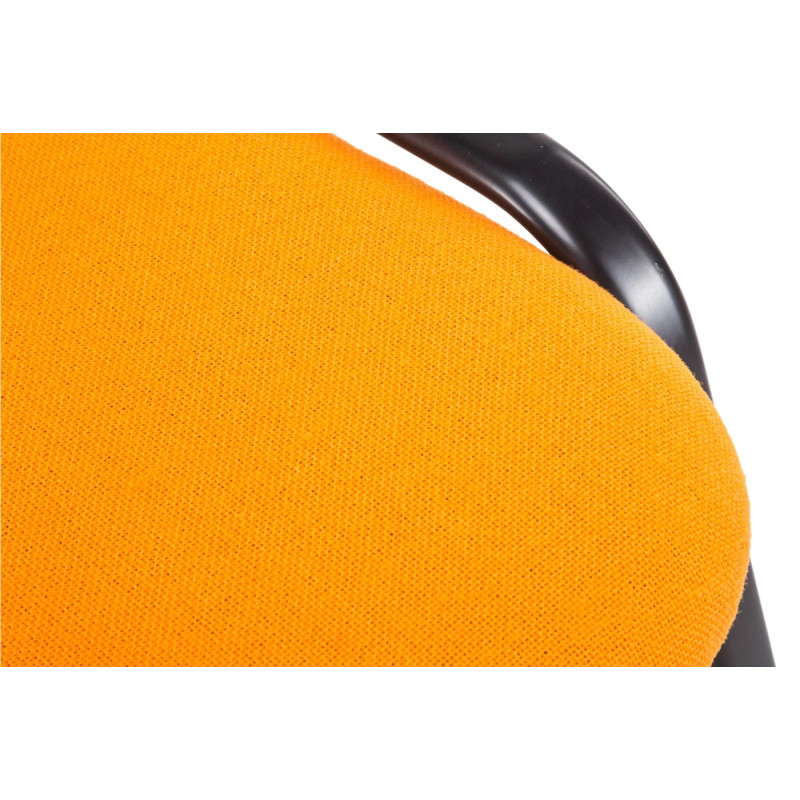 Chaise visiteur Ken V2, tissu, orange