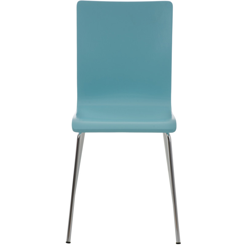 Ensemble de 4 chaises visiteurs Pepe, bleu clair