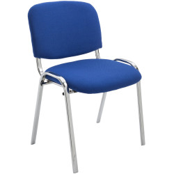 Silla De Conferencia Ken Chrom En Tela Azul