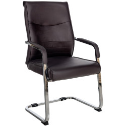 Chaise visiteur Hobart marron