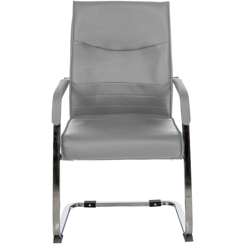 Chaise visiteur grise Hobart