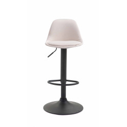 Tabouret de bar Kiel, tissu crème