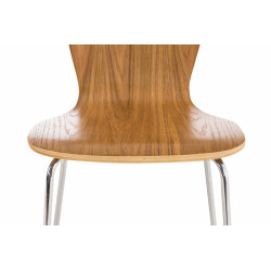 Ensemble de 4 chaises visiteurs Aaron, ch?ne