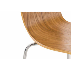 Ensemble de 2 chaises visiteurs Aaron, ch?ne