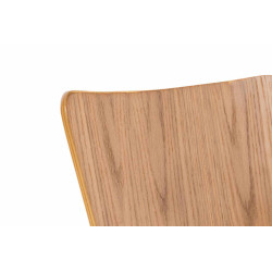 Lot de 2 chaises visiteurs Aaron en chêne