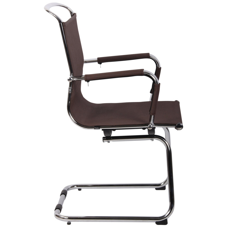 Chaise visiteur Barnet Mesh marron