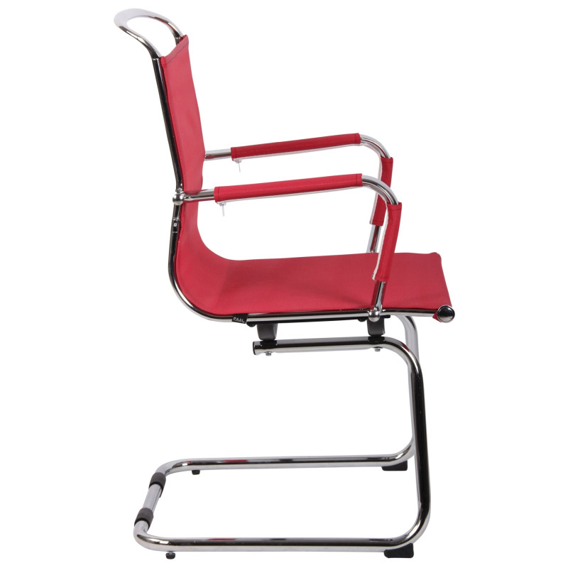 Chaise visiteur Barnet Mesh, rouge