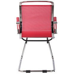 Chaise visiteur Barnet Mesh, rouge