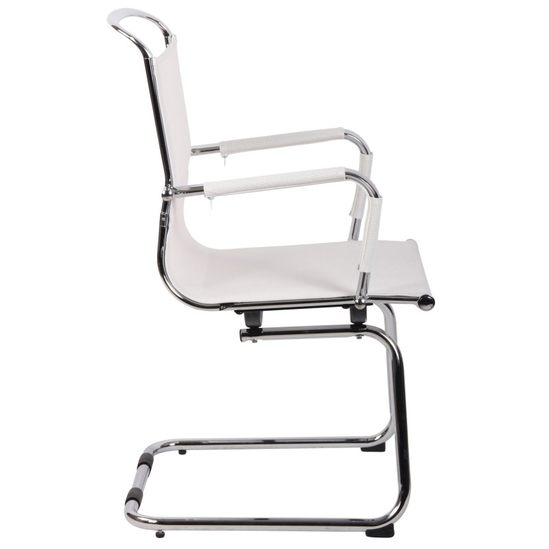 Silla de conferencia Barnet Mesh Blanco