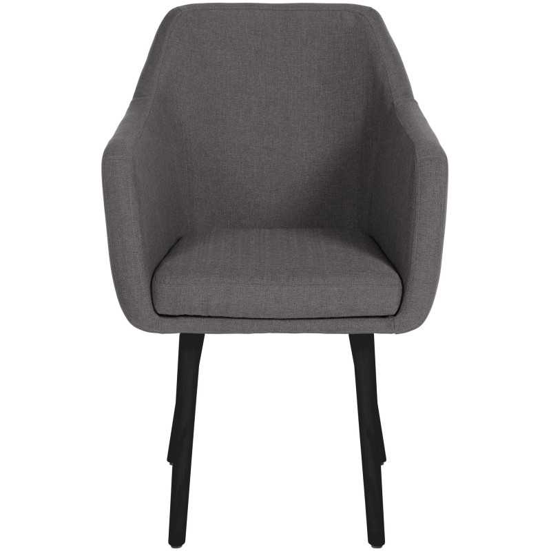 Silla De Salón Utrecht En Tela Gris oscuro,Negro